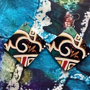 Wooden earrings